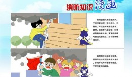 小学生消防漫画图片,漫画中的消防知识之旅